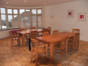 Dining area at meesons lodge care service