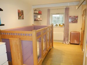 Adapted bedroom for resident at meesons lodge