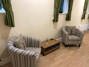 sitting area in garthowen care home