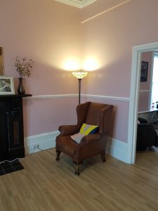 Common space at Pierrepoint Road achieve together care home