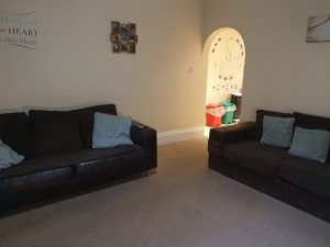 The common room of st albans road social care home