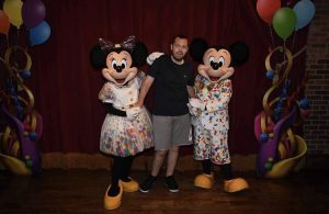 A person we support from the kings ripton care home at disney land
