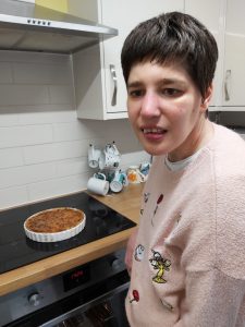 Vegetable Quiche in the baking competition