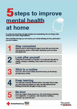 5 steps to improve your mental health at home