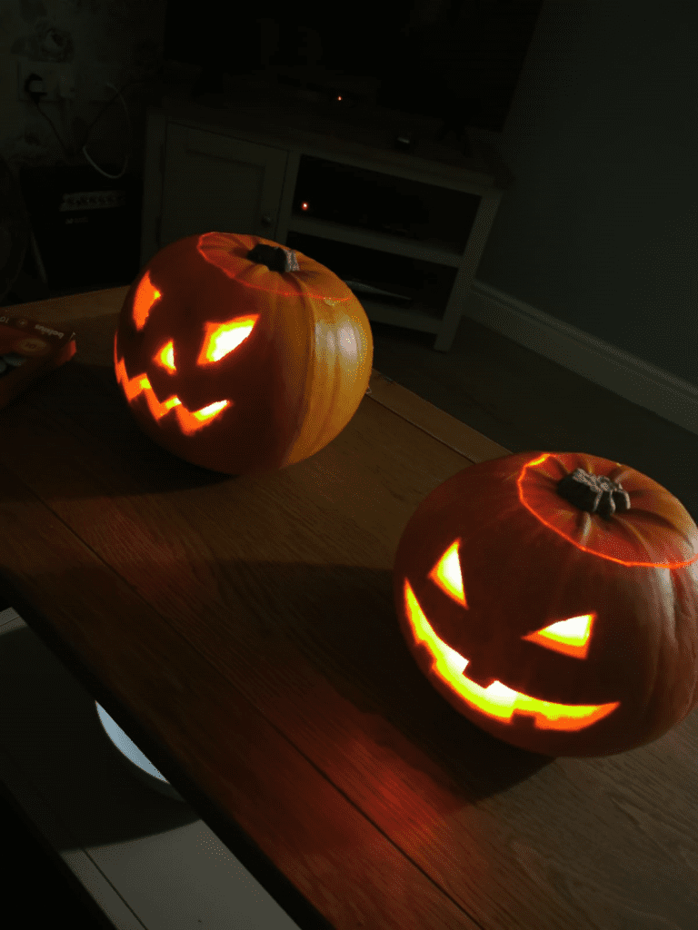 Pumpkin carving ideas at social care service