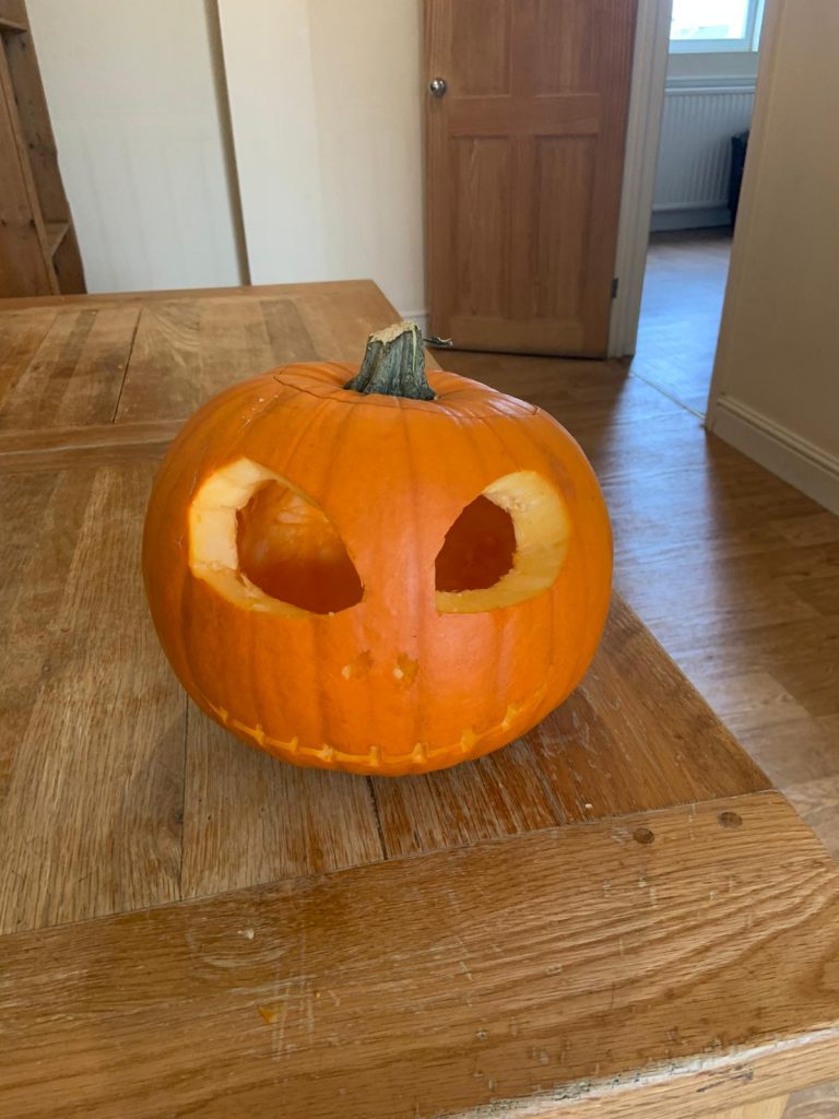 Nightmare Before Christmas theme pumpkin