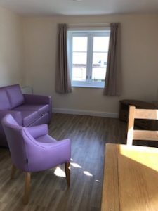 Lounge at new street supported living service